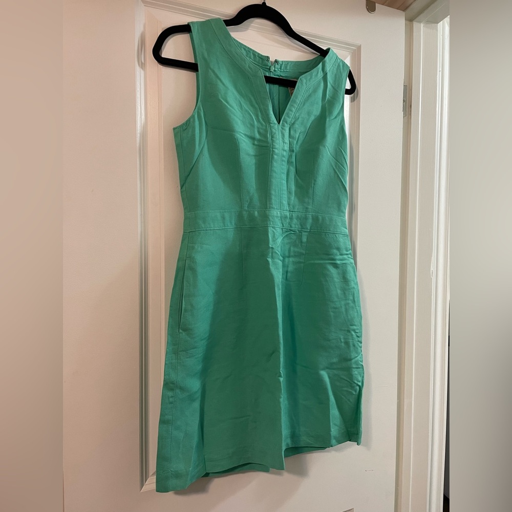 Banana Republic Fitted Mint Green Dress